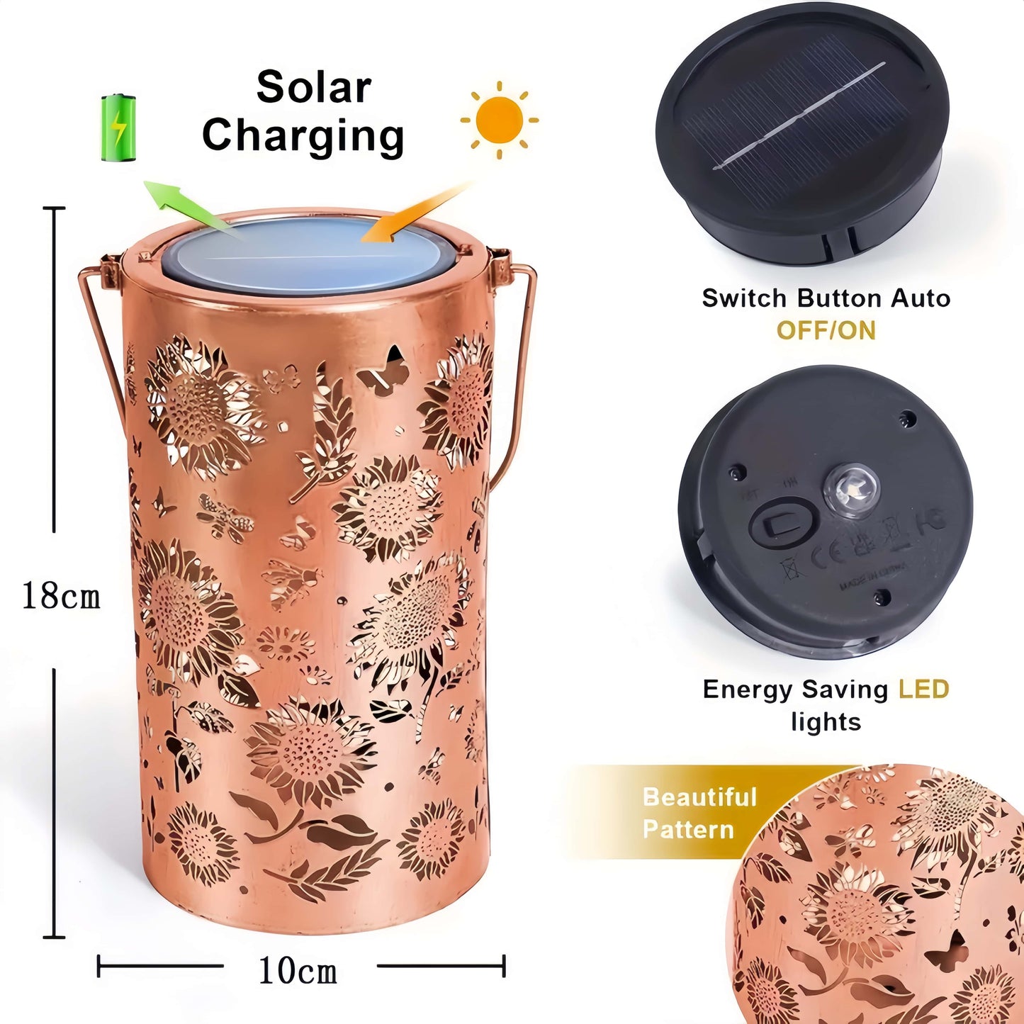 🌞Colorful Sunflower Glow Solar Garden Lantern