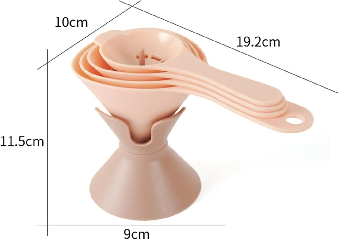 6-in-1 Plastic Kitchen Funnel Set