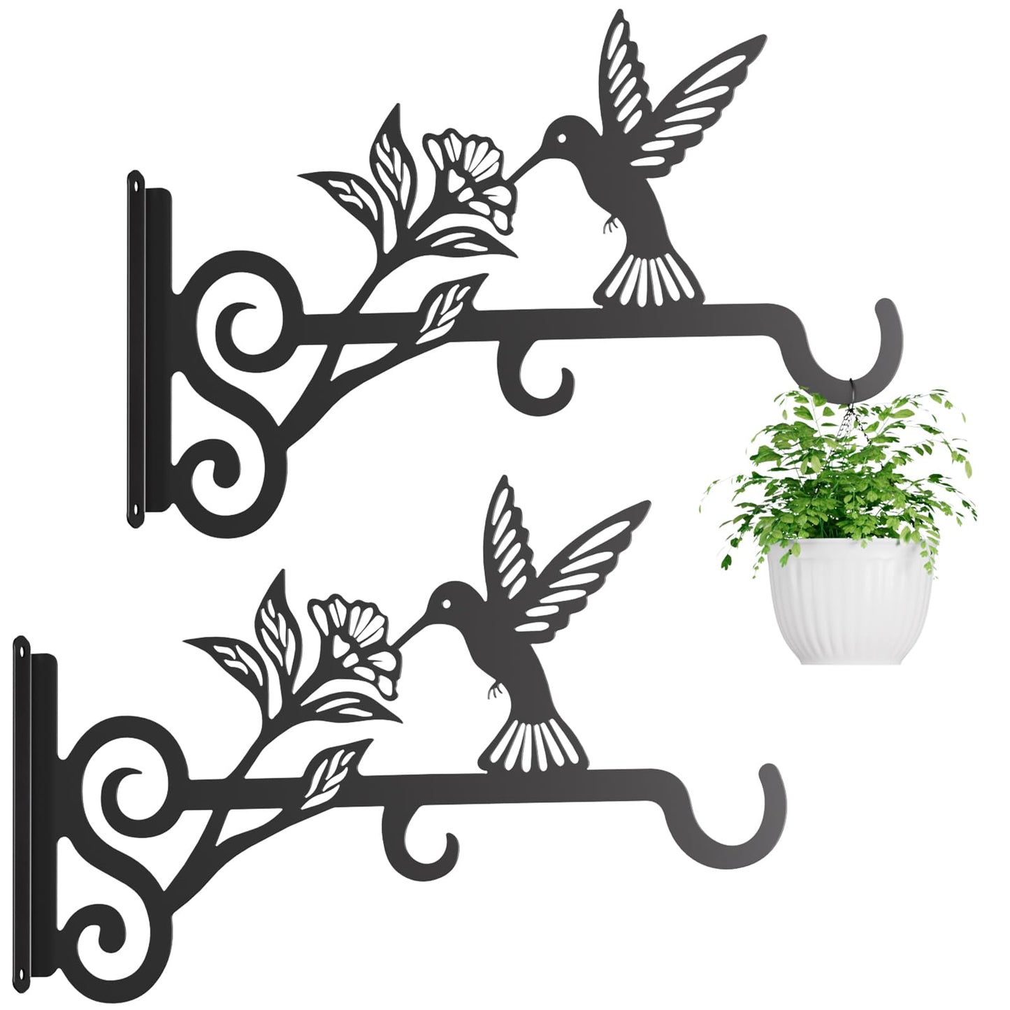 Metal Aesthetic Plant Bracket Hangers Outdoor