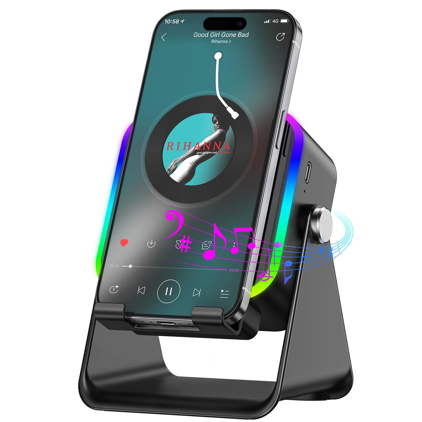 5-in-1 Wireless Induction Audio & Bluetooth Speaker