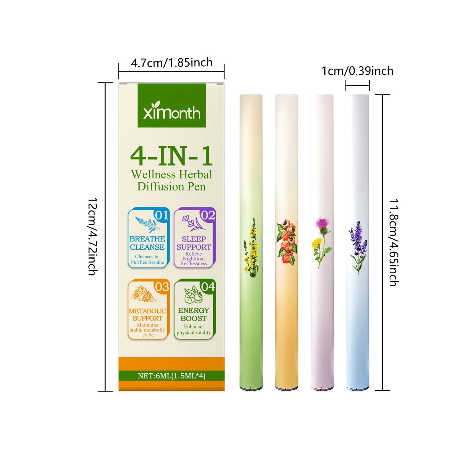4-in-1 Herbal Diffuser Pen by Pure Botanicals