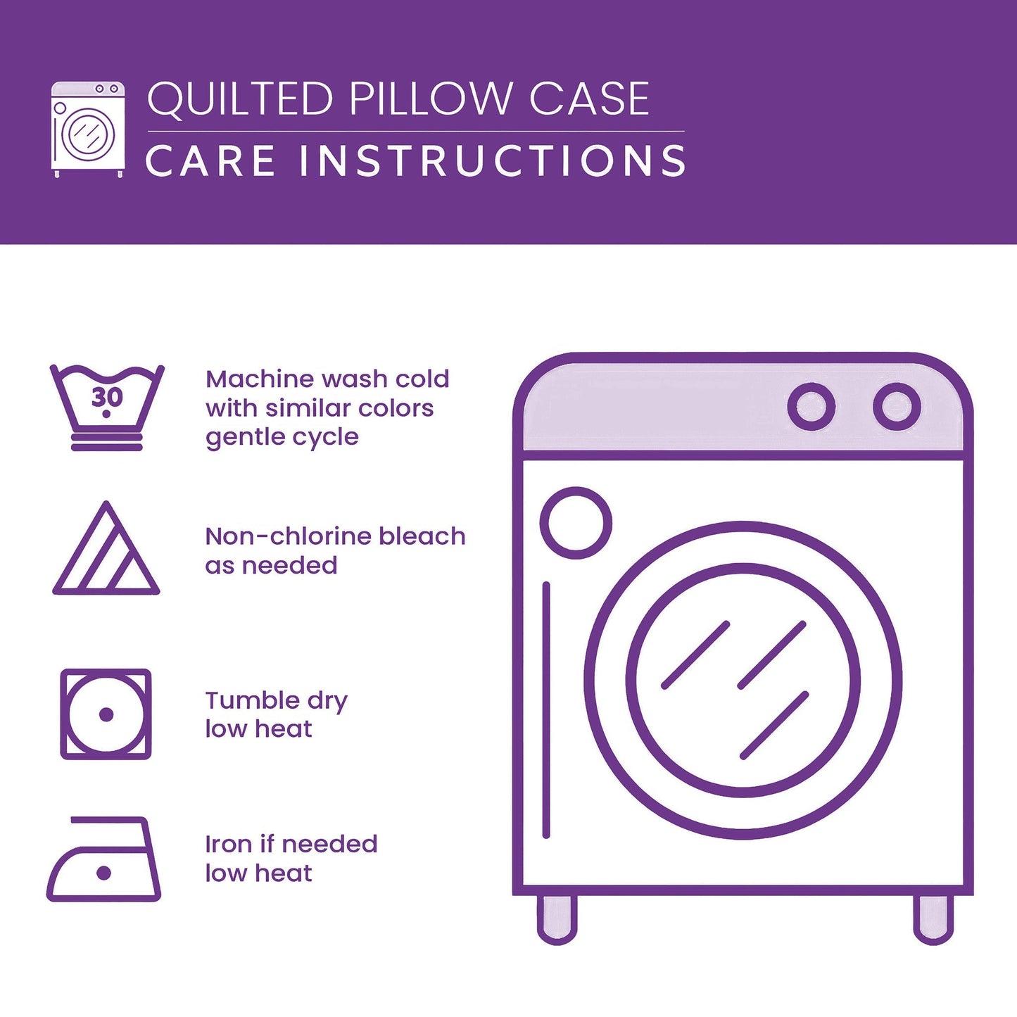 Heritage Patch Quilted Pillowcase