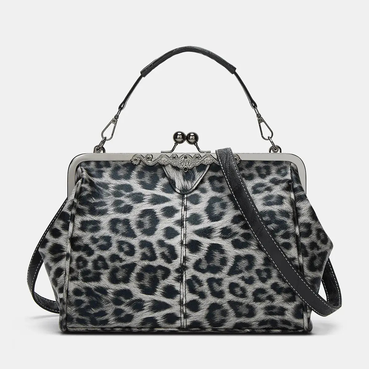 đŒ2026 New Kattee Elegant Waterproof Womenâs Leather Kiss-Lock Tote Handbag