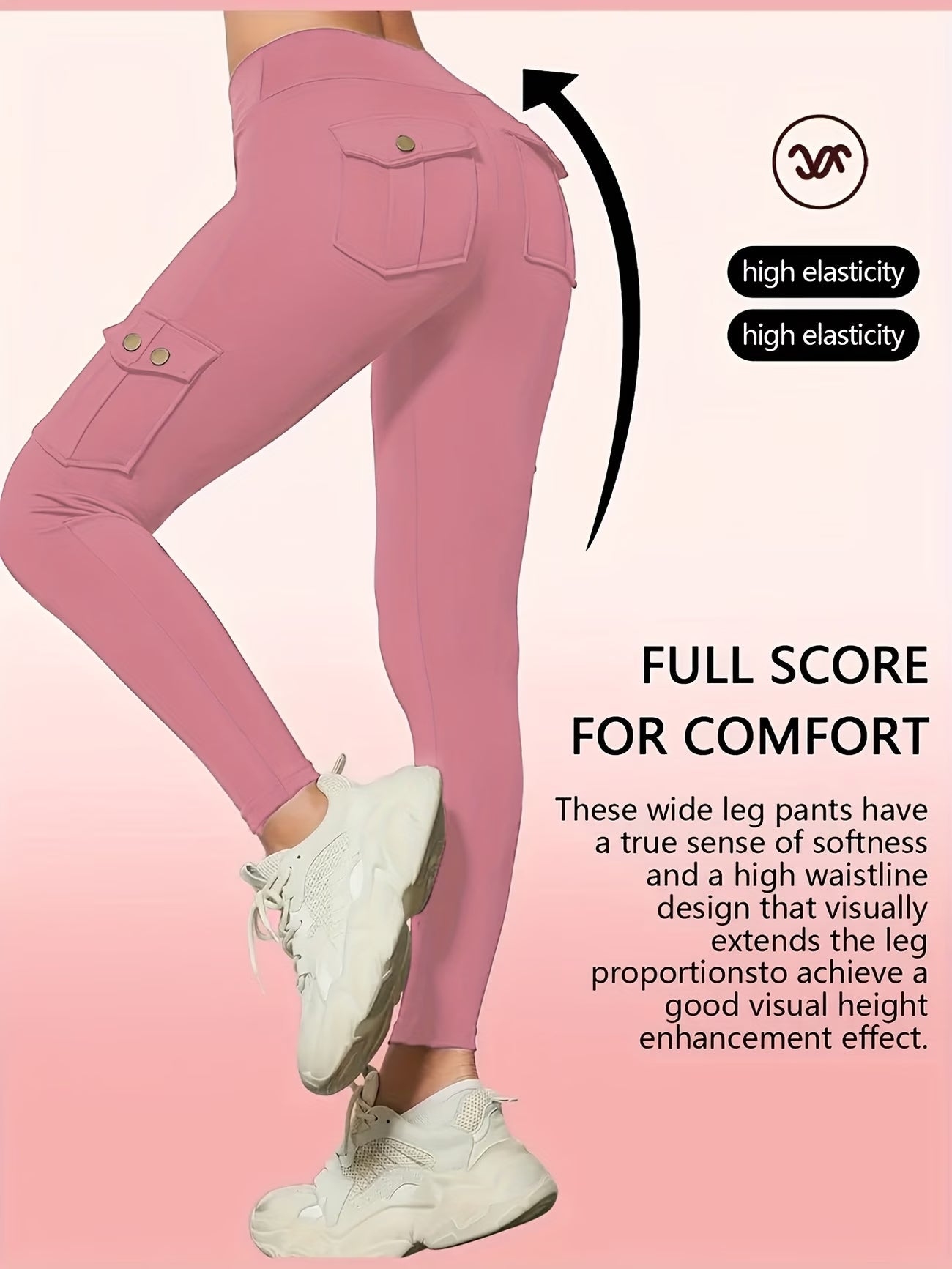 Women'S Slim Work Pants With Multi-functional Pockets
