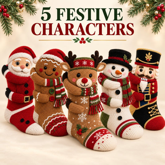 🎅3D Hugging Christmas Cute Knit Holiday Socks