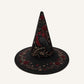 Black Rose Raven Victorian Gothic Handcrafted Quilted Witch Hat