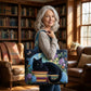 Black Cat on Books Handmade Tote Bag