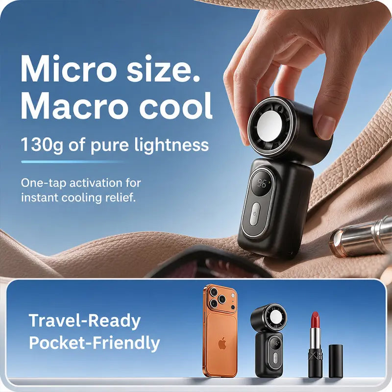 Mini Portable Handheld Clip Fan