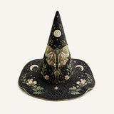 Moth Fairy Victorian Gothic Handcrafted Quilted Witch Hat