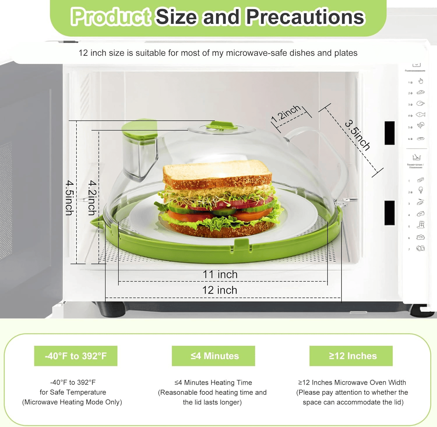 Microwave Splatter Cover For Food
