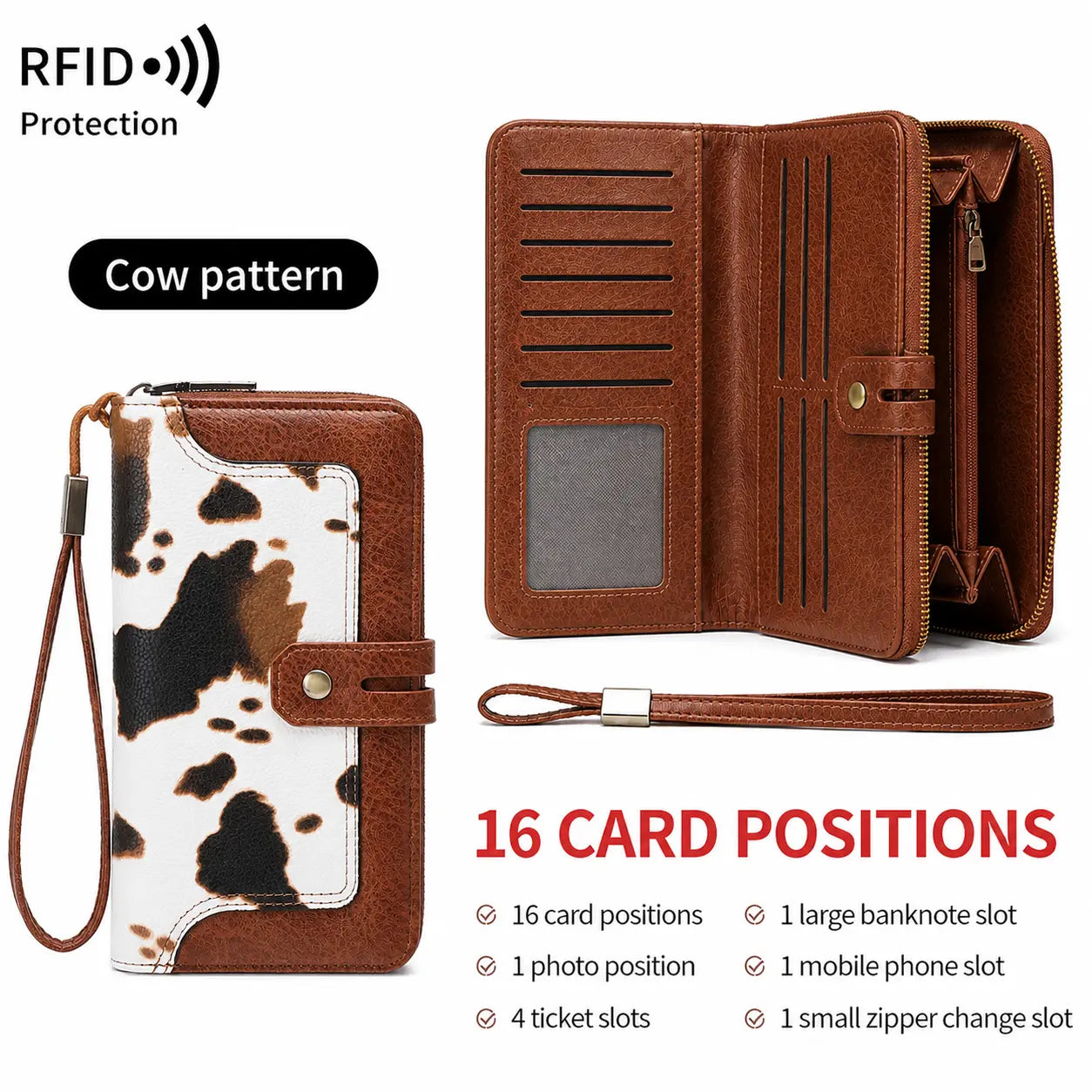 RFID Blocking Leather Wallet