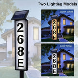 Solar Number for Outside Waterproof Home Address Sign
