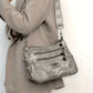 Women's Length Multi-Pocket Crossbody Shoulder Bag