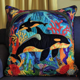 Aquatic Abundance Quilted Pillowcase