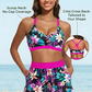 3 Piece Tankini with Shorts - Sporty Swimsuit