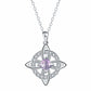 Mystical Birthstone Witches Knot Necklace – Natural Crystal🔮💞