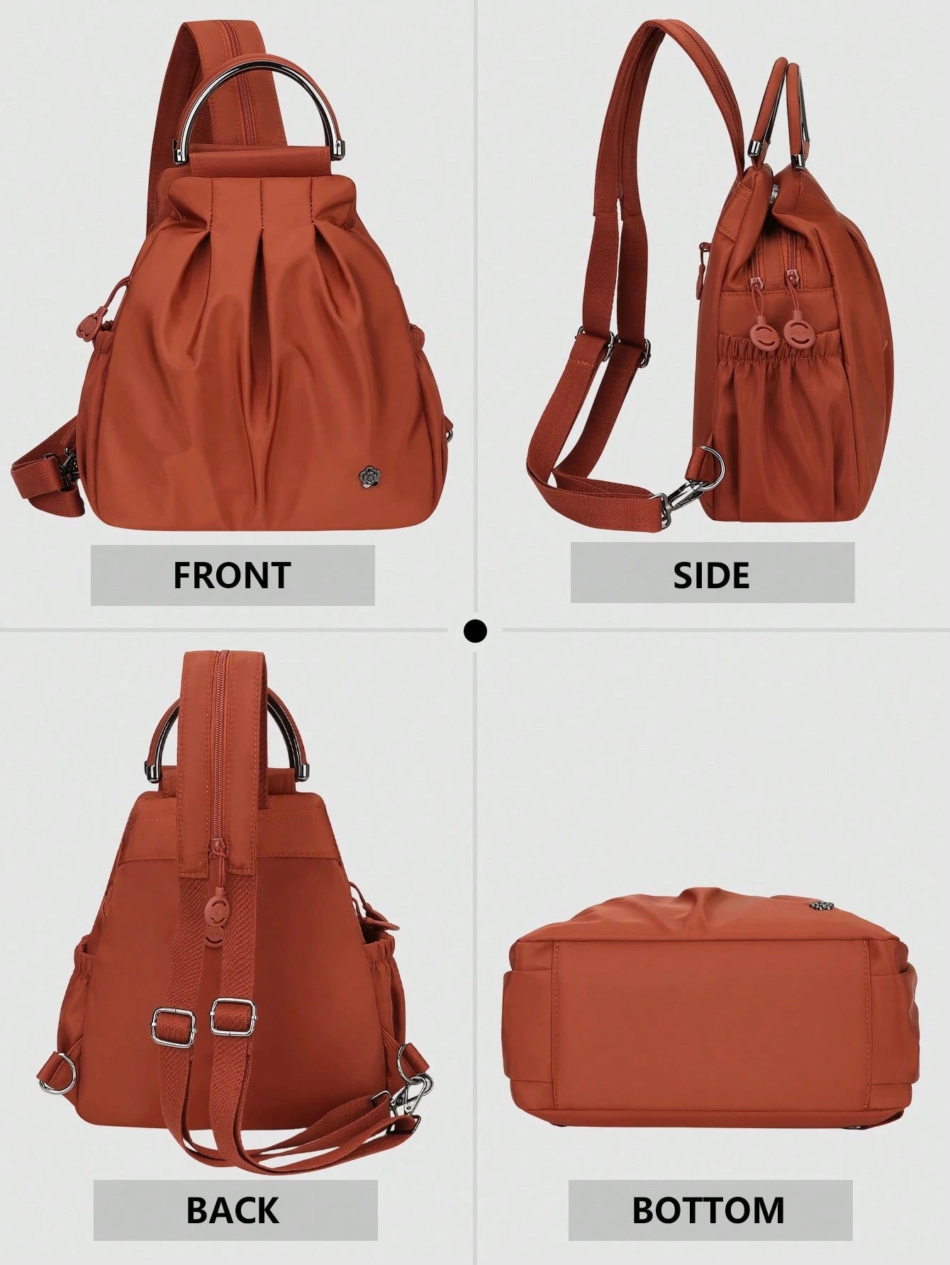 Women's Lightweight Nylon Casual Backpack