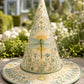 Dragonfly Garden Vintage Fairy Handcrafted Quilted Witch Hat