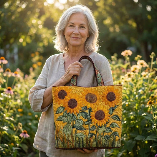 Sunflowers Handmade Tote Bag