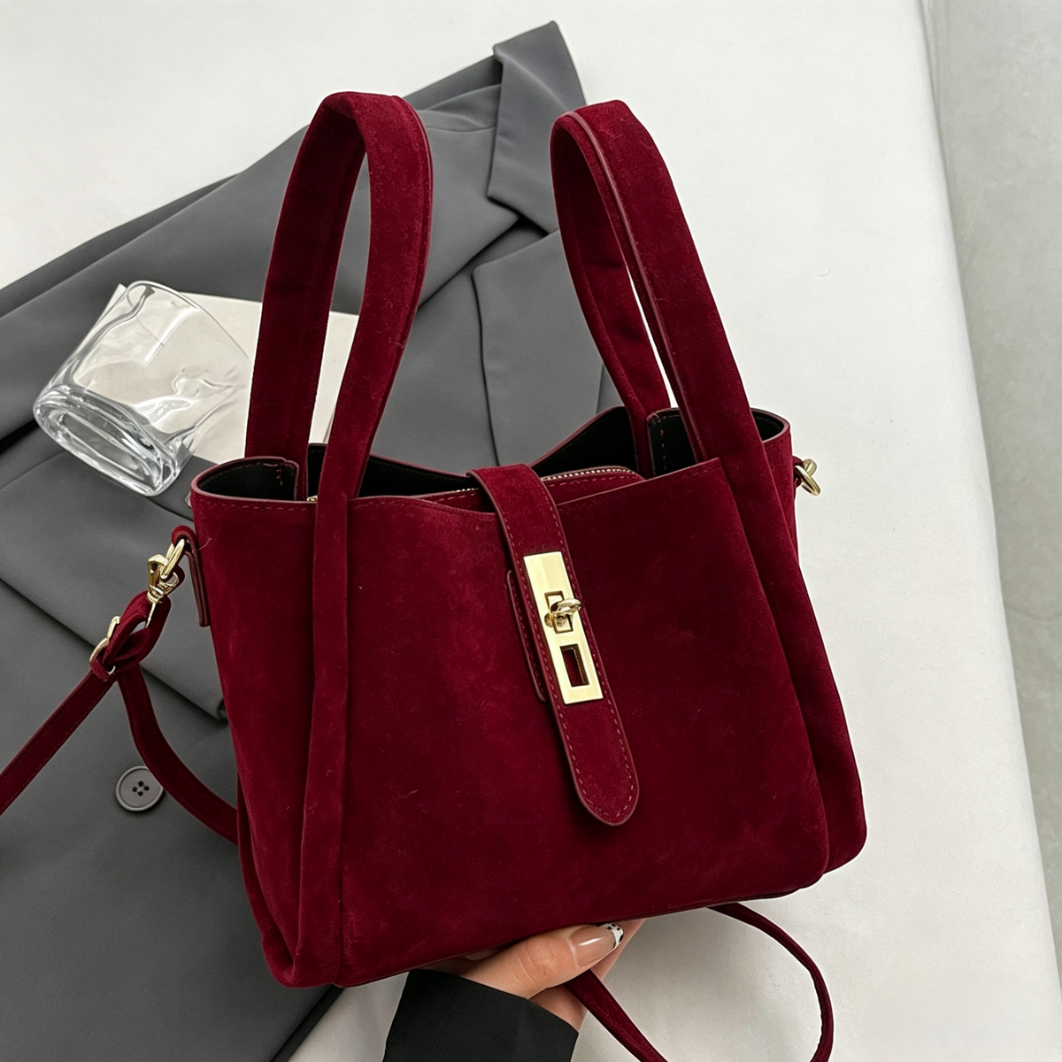 Elegant Women's Retro Versatile Crossbody Shoulder Bag
