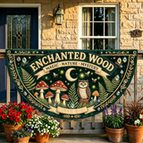 Enchanted Wood Quilted Fan Flag