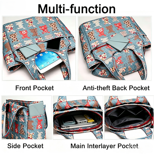 Multifunctional Waterproof Shoulder Tote Handbag