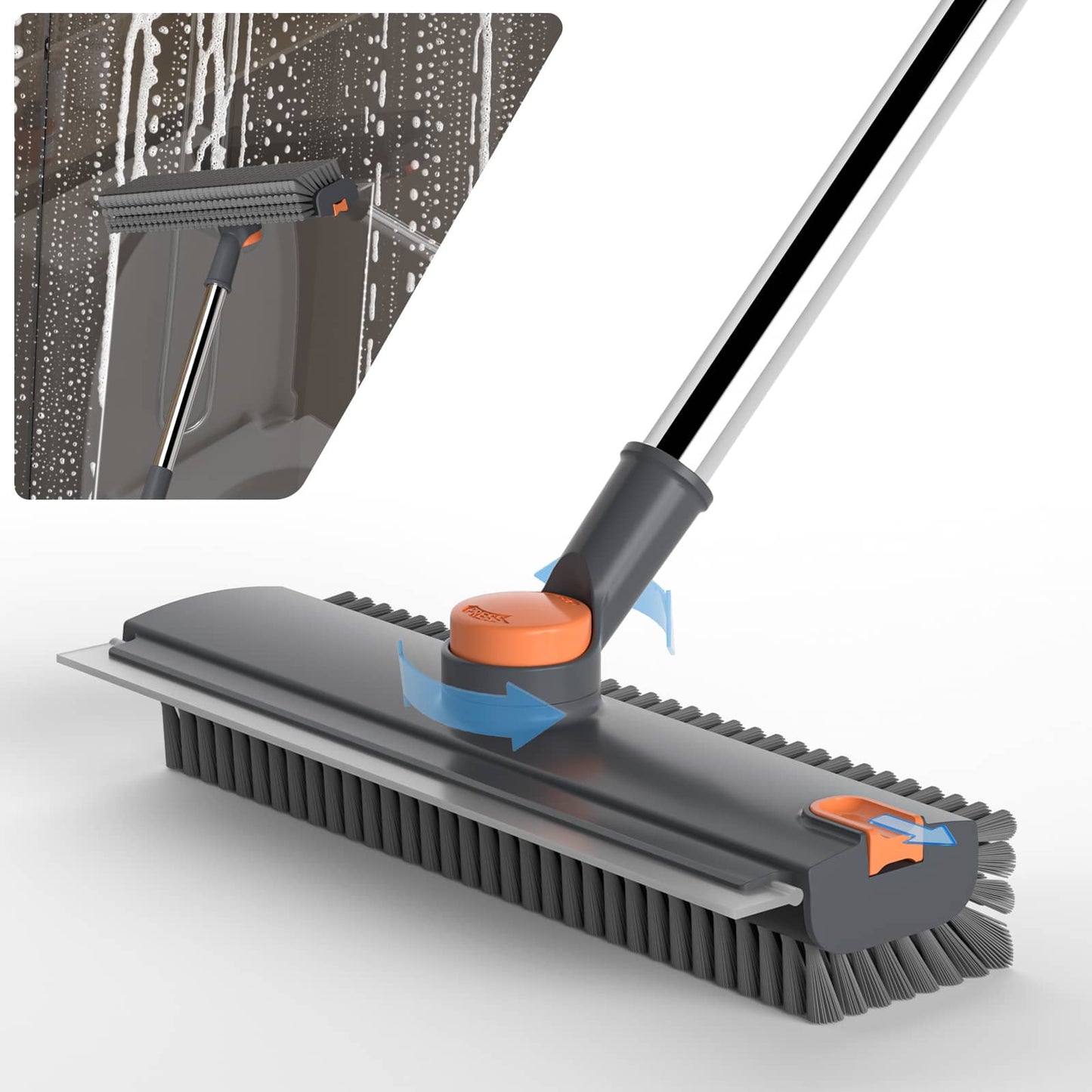 Floor Scrub Brush with Long Handle