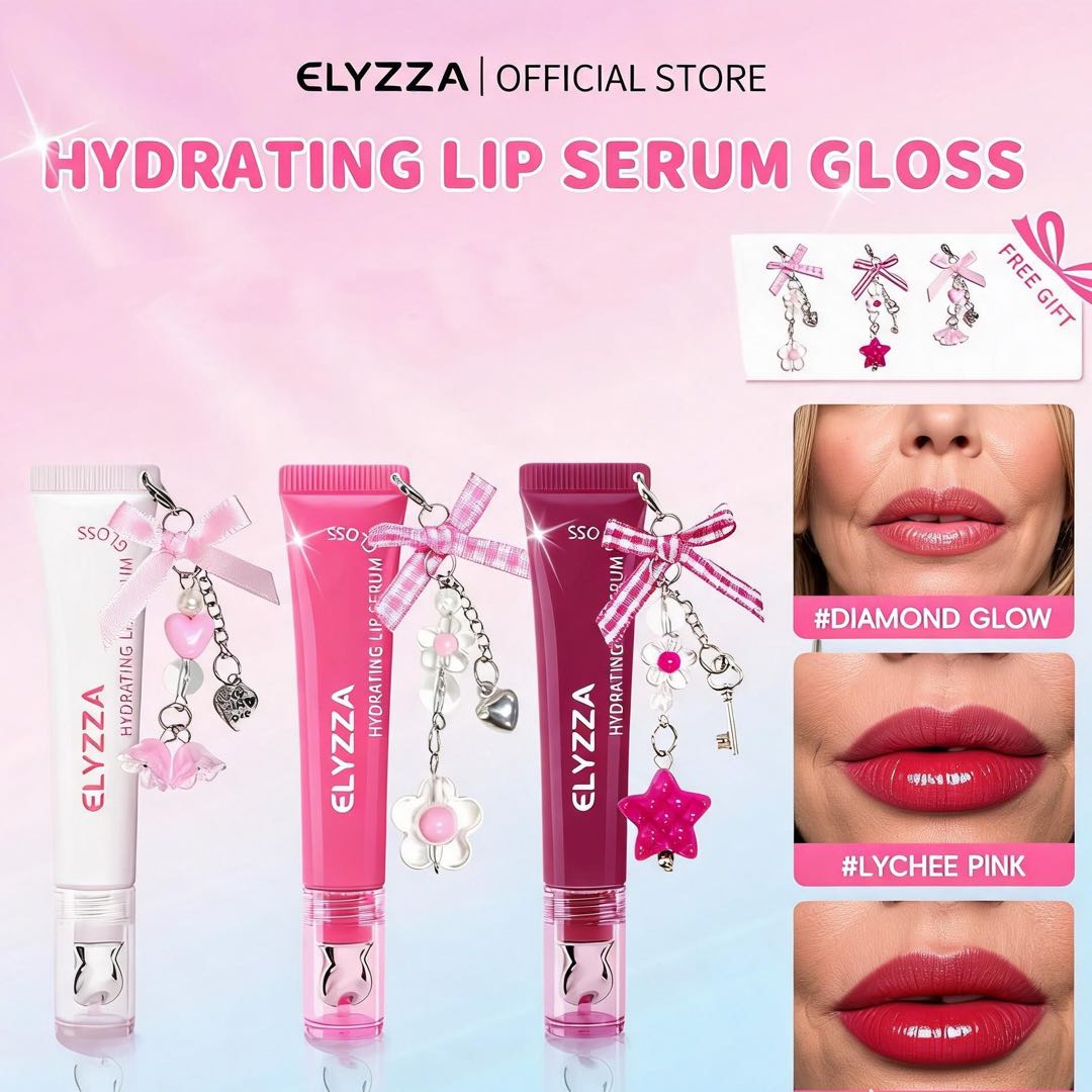 Elyzza Hydrating Lip Serum Gloss Brighten Lip