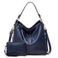 Luxury Leather Print Hobo Anti-theft Handbag