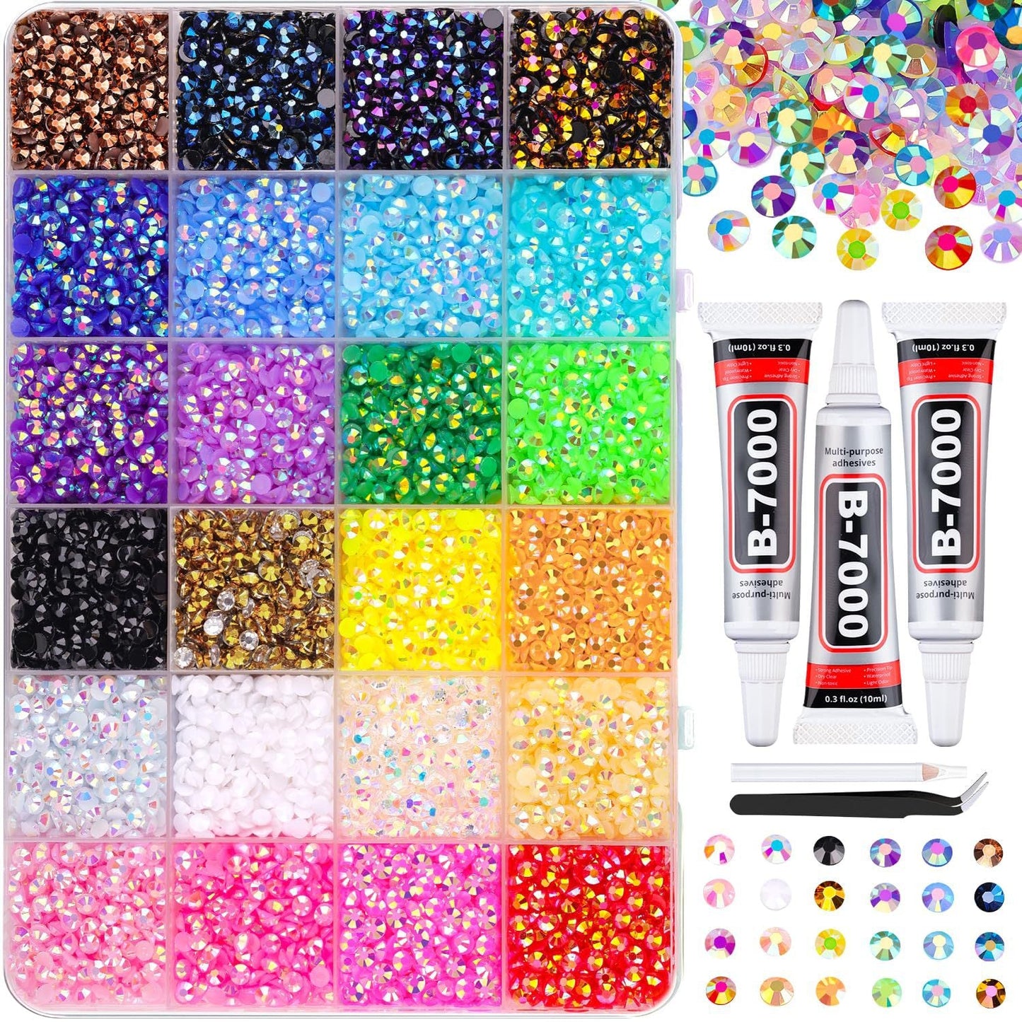 Resin Jelly Rhinestones Kit for DIY Arts & Crafts Gifts
