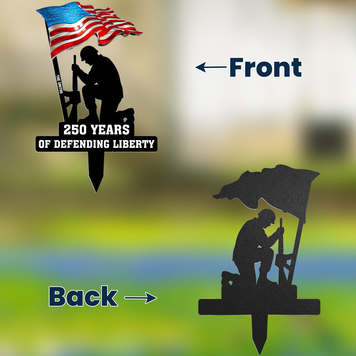 250 Years Of Defending Liberty Metal Garden
