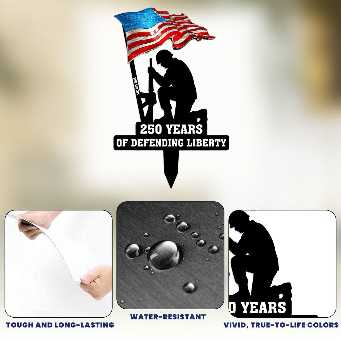 250 Years Of Defending Liberty Metal Garden