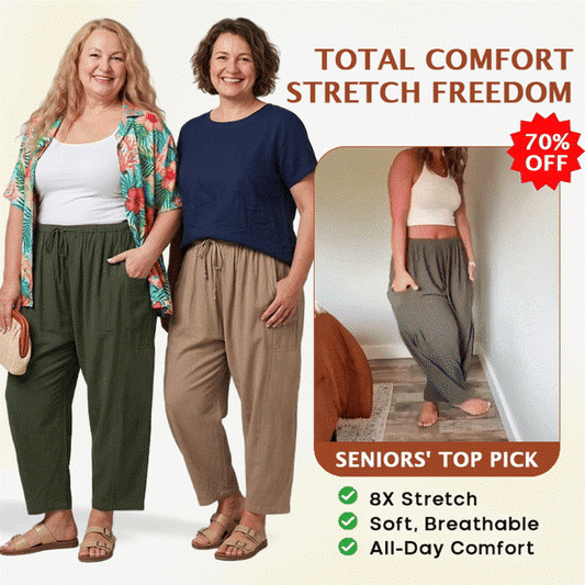Breezyflow Linen Wide Leg Cargo Pants
