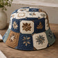 Vintage Boho Floral Quilted Bucket Hat