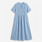 Pin-Tuck Maxi Dress with Pockets