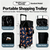 2-in-1 Folding Oxford Shopping Cart with 360° Swivel Wheels