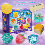 🏆8-Piece Set Mystery Squishy Box Malt Sugar Stress Relief Fidget Toys