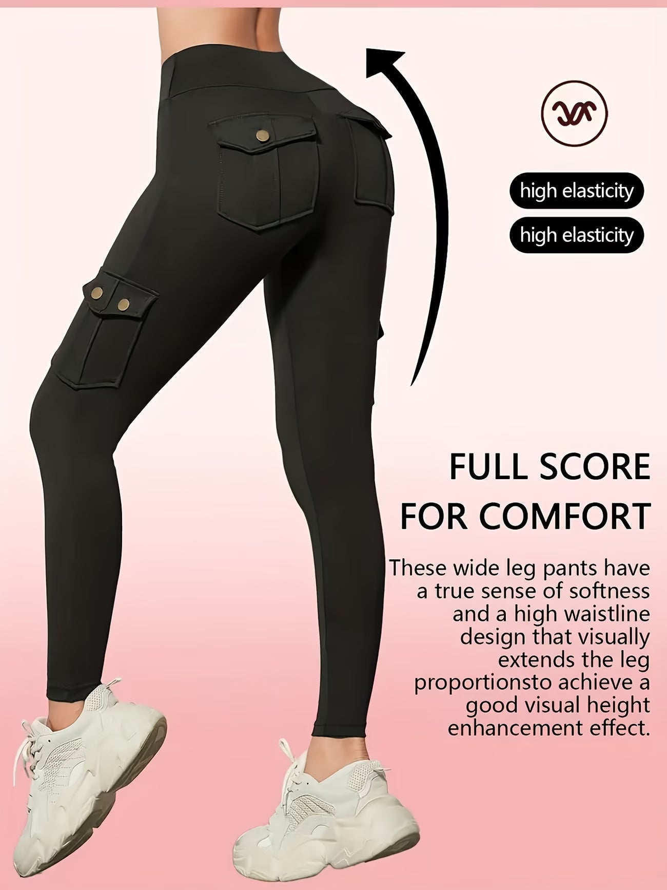 Women'S Slim Work Pants With Multi-functional Pockets