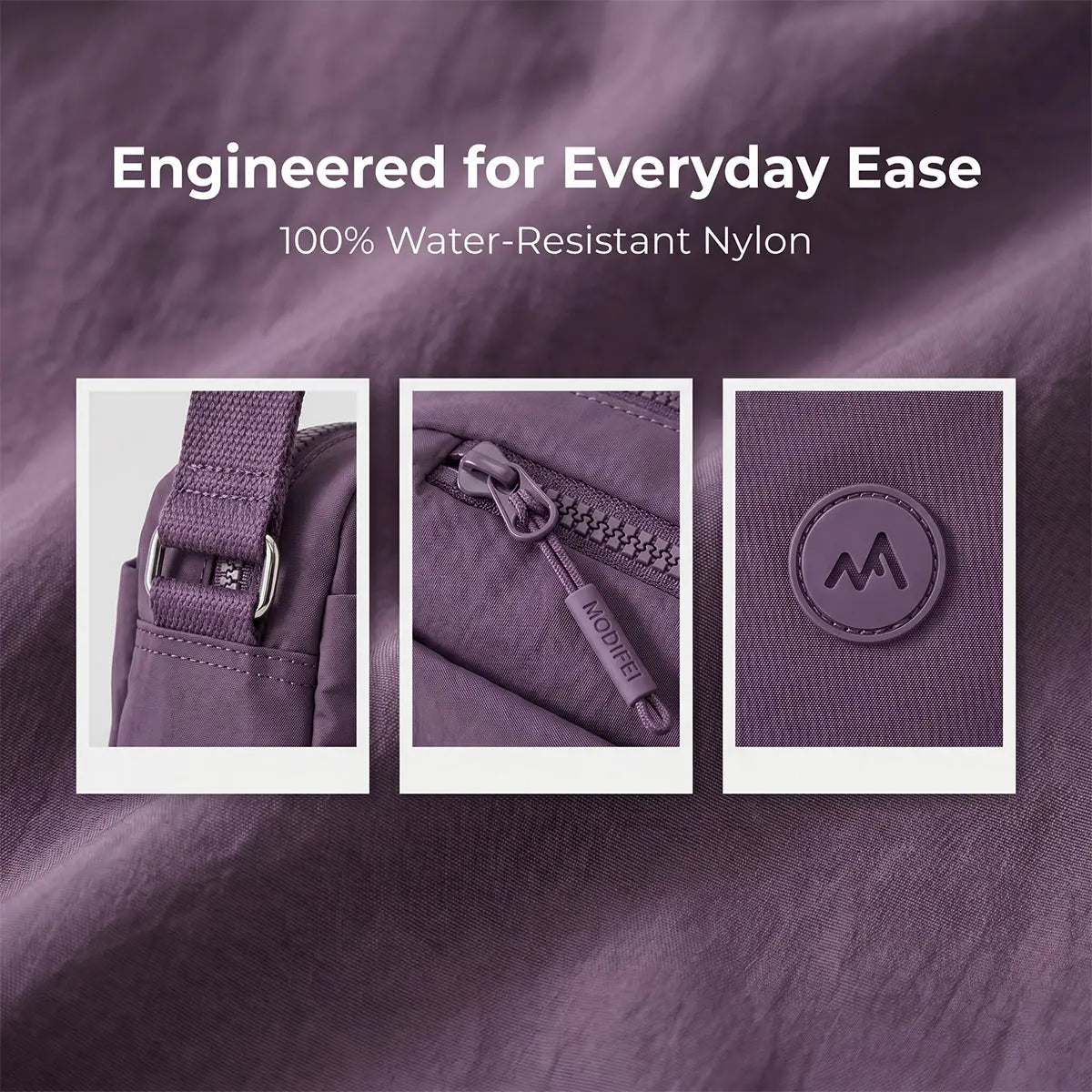 Women's Lightweight Water-Repellent Crossbody Sling Bag