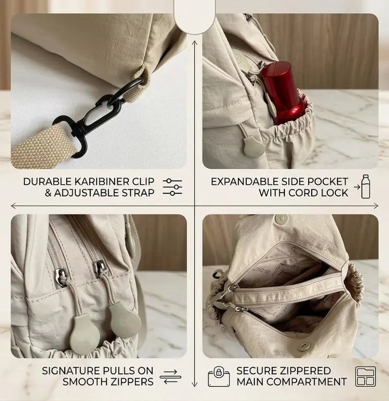 Women's Urban Minimalist 3-in-1 Nylon Backpack
