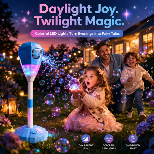 Automatic Bubble Machine for Kids - Bubble Maker with Lights