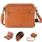 Three Layer Leather Crossbody Shoulder