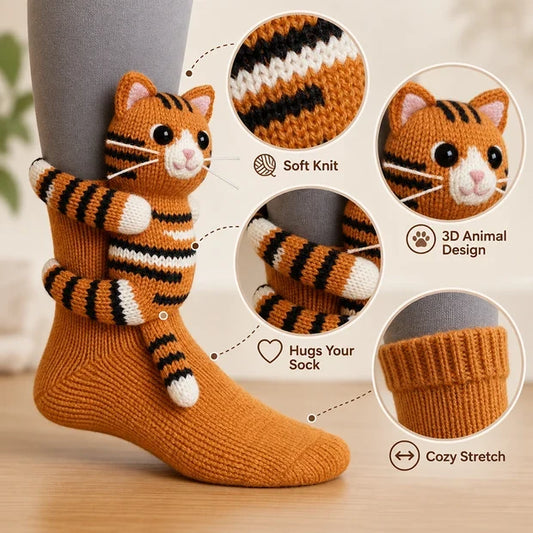 🦥3D Animal Socks