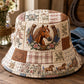 Western Horse Quilted Bucket Hat
