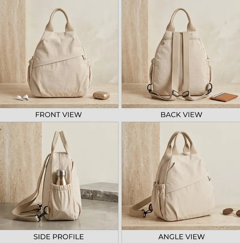Women's Urban Minimalist 3-in-1 Nylon Backpack