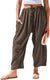 Breezyflow Linen Wide Leg Cargo Pants