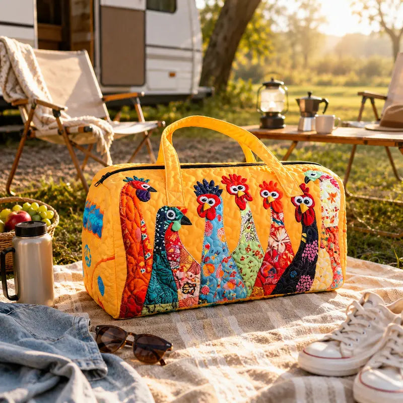 3D Printed Short-Distance Portable Quilted Travel Bag