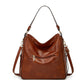 Luxury Leather Print Hobo Anti-theft Handbag