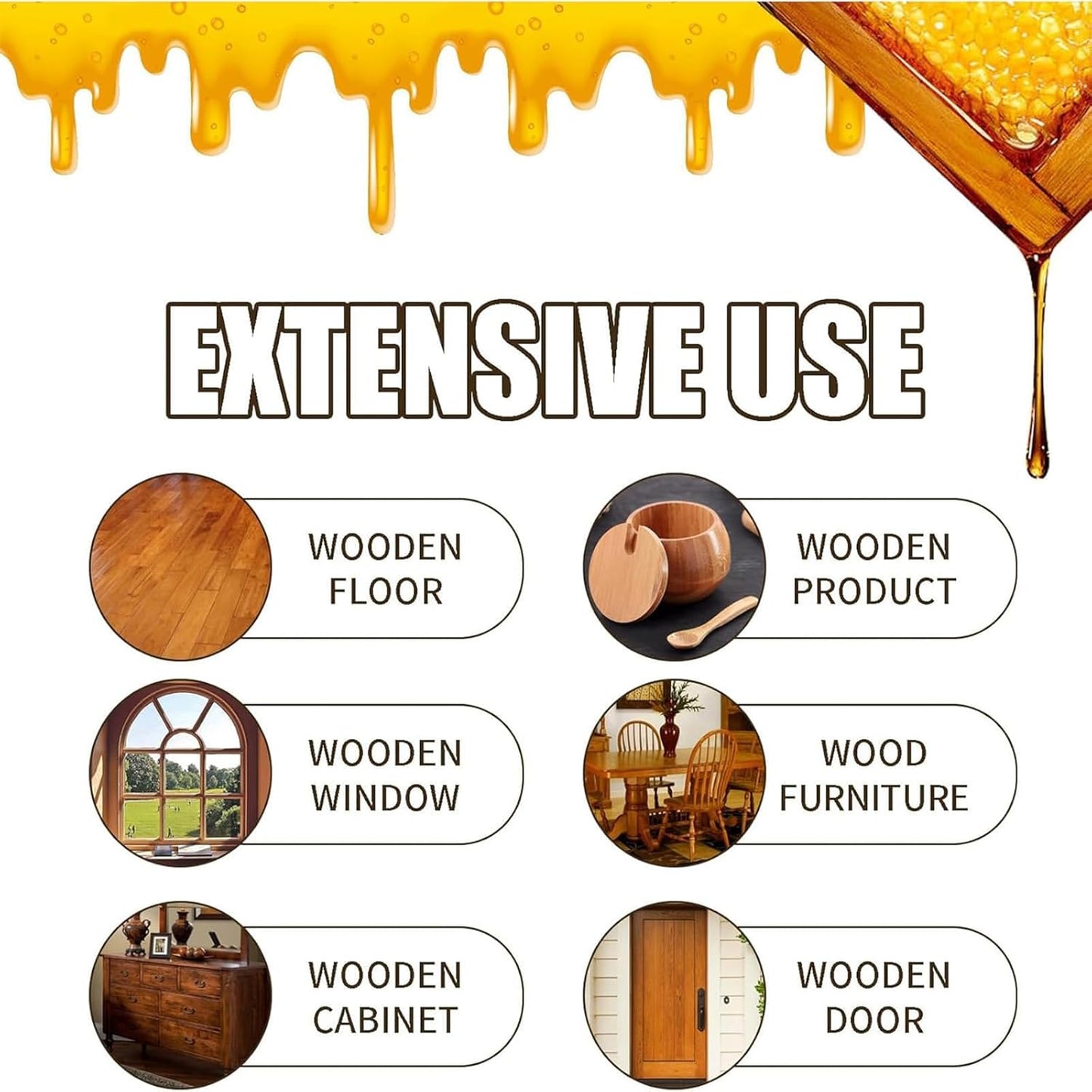 Beeswax Wood Polish Spray Restore Shine Protect Furniture