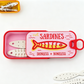 Vintage Sardine Jewelry Box Organizer